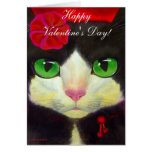 VALENTINE'S DAY CARD - TUXEDO CAT