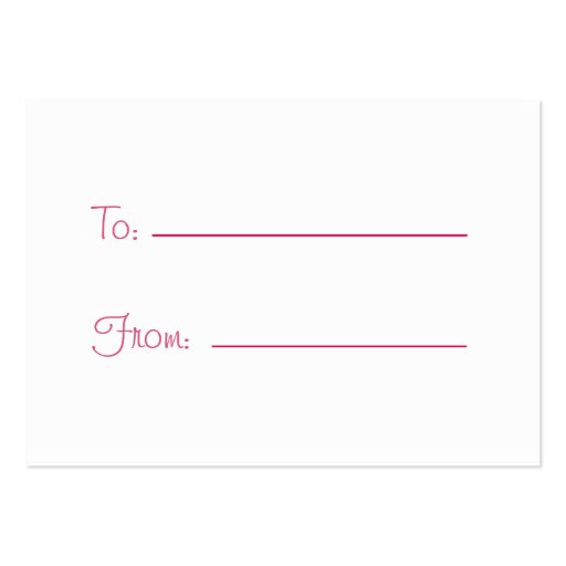 Valentine's Day Cards - Set Of 100 Business Card Template (back side)