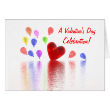 Valentines Day Celebration Invitation Greeting Card