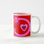 VALENTINE'S DAY COFFEE MUGS - HEART - PINK - RED mugs
