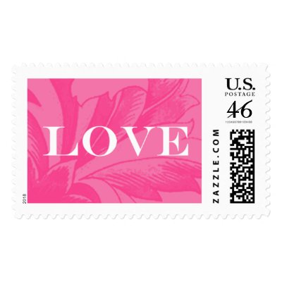 Valentine's Day Custom Postage Floral Love by PrettyPostage