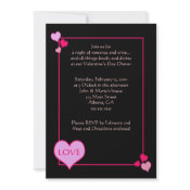 VALENTINES DAY Dinner Party 5 x 7 invitation invitation