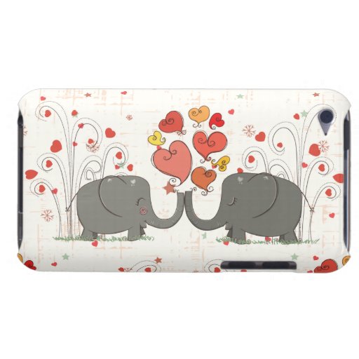 Valentine's Day Elephants iPod Touch Cover