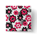 valentines day floral buttons