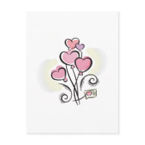 Valentines Day Flowers Design postcards by Eholidayz Valentines Day Flowers Design postcards