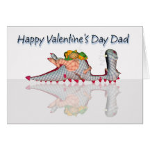 Valentine's Day For Dad With Cute Dragon's Card