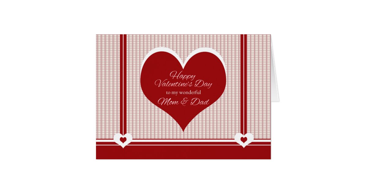 Dad mom valentines card valentine zazzle Valentine's Day for Mom and Dad Card | Zazzle