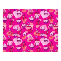 Valentines Day Fruit Pastry Pattern Invitation