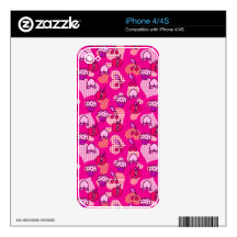 Valentines Day Fruit Pastry Pattern iPhone 4S Skins