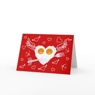 Valentine's day funny heart Custom Card card