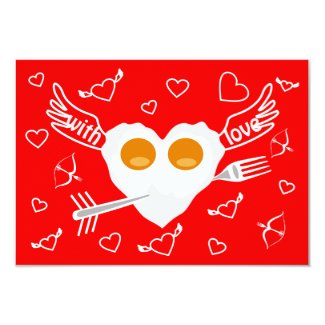 Valentine's day funny heart Custom Invitation