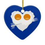 Valentine's day funny heart Custom Ornament ornaments