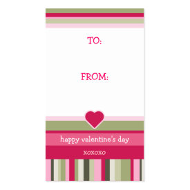 Valentine's Day gift tag profilecard