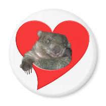 Valentine's Day Gifts, Wombat Love! Magnet
