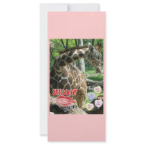 Valentine's Day Giraffe rack cards by Incatneato Valentine's Day Giraffe rack cards