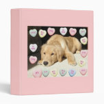 Valentine's Day Golden Retriever Binder