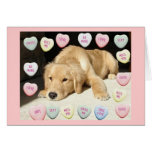 Valentine's Day Golden Retriever Cards
