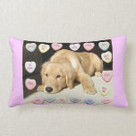 Valentine's Day Golden Retriever Pillow