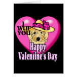 Valentine's Day Goldendoodle Card