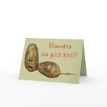 Valentines Day Greeting Card Cute Kissing Potatoes cards