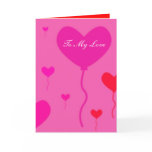 VALENTINE'S DAY GREETING CARDS - PINK FUSHIA