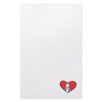 Valentines Day Heart Cow Stationery Design