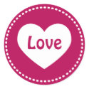 Valentine's Day Heart Love Stickers by mariannegilliand Valentine's Day Heart Love Stickers