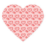 VALENTINE'S DAY HEART SHAPED STICKERS - GIFTWRAP