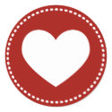 Valentine's Day Heart Stickers by mariannegilliand Valentine's Day Heart Stickers