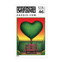Valentines Day Heart Topiary Park Meeting STAMPS