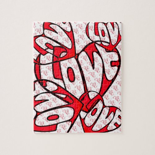 Valentine's Day Heart with Love Jigsaw Puzzle
