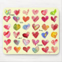 Valentines Day Hearts Mouspad mousepads by lillyarts Valentines Day Hearts Mouspad mousepads