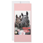 Valentine's Day Horses Personalized Rack Card