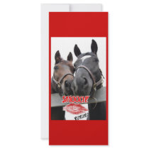 Valentine's Day Horses rack cards by JunipersWedding Valentine's Day Horses rack cards