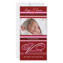 Valentine's Day - Hugs & Kisses Photo Cards