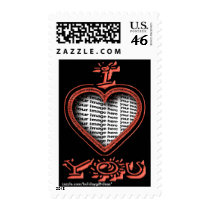 Valentine's Day "I love you" - Postage Stamps