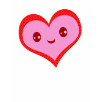 Valentine's Day Kawaii Heart T-Shirt by jamiecreates1 Valentine's Day Kawaii Heart T-Shirt