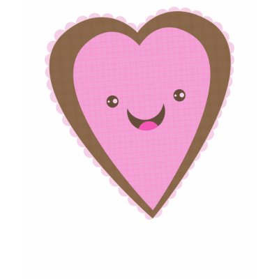 Valentine's Day Kawaii Hearts T-Shirt by jamiecreates1
