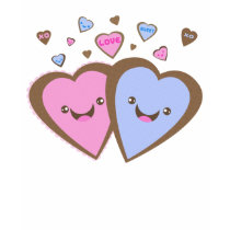Valentine's Day Kawaii Hearts T-Shirt by jamiecreates1 Valentine's Day Kawaii Hearts T-Shirt