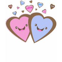 Valentine's Day Kawaii Hearts T-Shirt by jamiecreates1 Valentine's Day Kawaii Hearts T-Shirt
