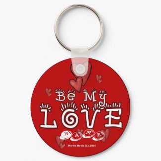 Valentine's Day Keychain (1a) - Personalize keychain