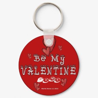 Valentine's Day Keychain (2a) - Personalize keychain