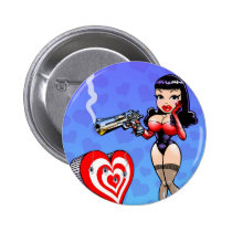 Valentines Day Love Hurts Button buttons