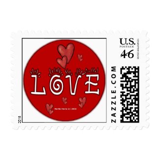 Valentine's Day Love Postage (4) stamp