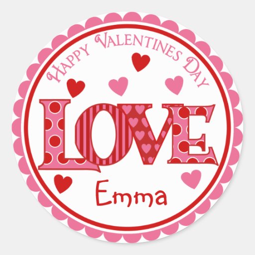 Valentines Day Love Stickers Zazzle