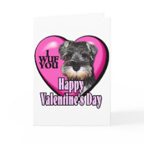 Valentine's Day Miniature Schnauzer cards by DogsByDezign Valentine's Day Miniature Schnauzer cards