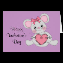 Valentine's Day Mouse with Heart cards