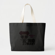 valentines day no way punk girl canvas bag