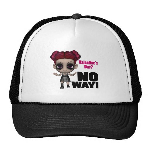 valentines day no way punk girl trucker hats