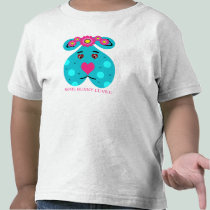 Valentine's Day or Easter Blue Bunny t-shirts